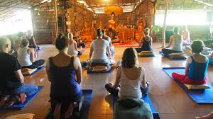 retreatants in retreat hall