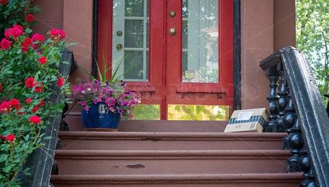 Package on porch photoshopped