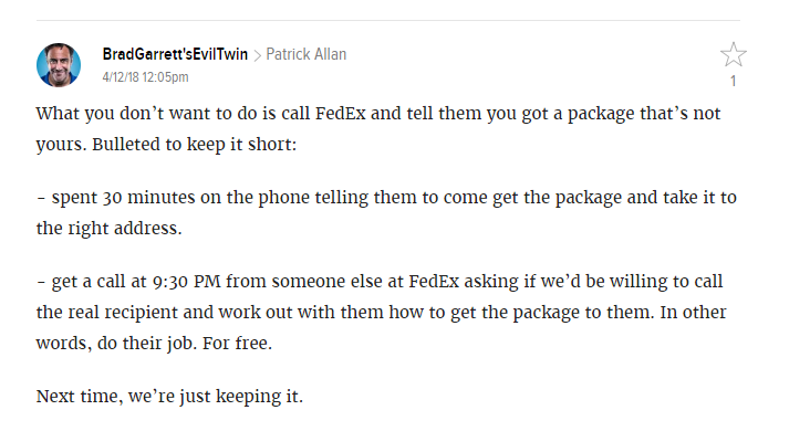 How to return package not (2)