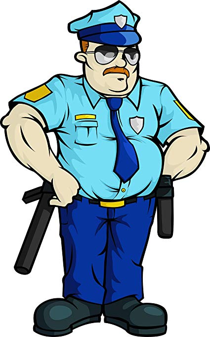 police cartoon