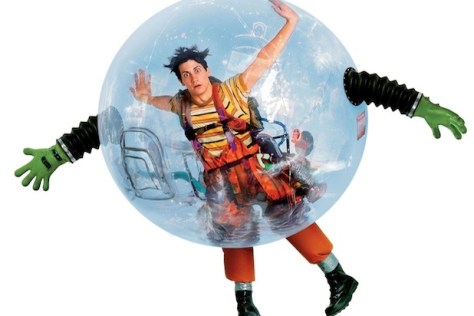 Boy in big bubble