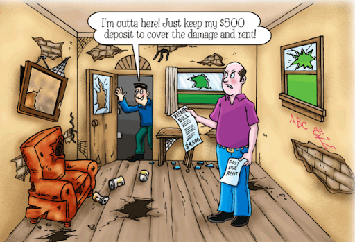 bad renter cartoon