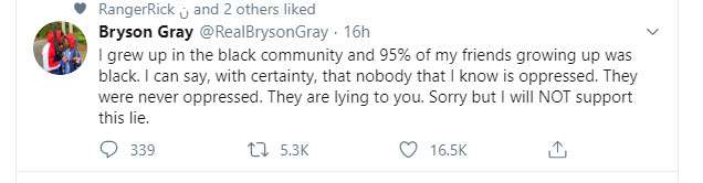 black oppression is fake